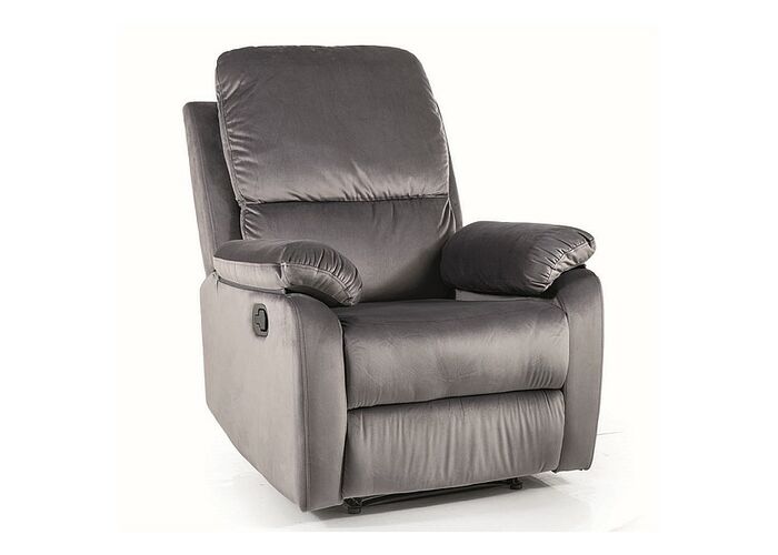 Кресло SIGNAL SPENCER 1 Velvet Bluvel 14 раскладное, серый