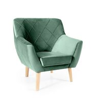 Кресло SIGNAL KIER 1 Velvet Bluvel 78 зеленый/бук