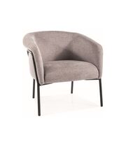 Кресло SIGNAL CLOVER Brego 07 серый/черный