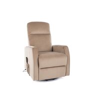 Кресло SIGNAL LETO Velvet Bluvel 28 раскладное, бежевый