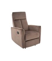 Кресло SIGNAL NIKOS Velvet раскладное, капучино