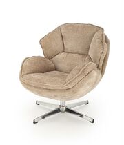 Кресло HALMAR GUIDO бежевый/хром