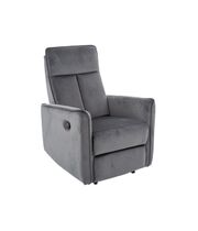 Кресло SIGNAL NIKOS Velvet раскладное, серый