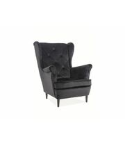 Кресло SIGNAL LADY Velvet Bluvel 19 черный/венге