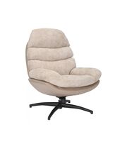 Кресло SIGNAL GISELLE бежевый/бежевый/черный мат