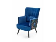 Кресло HALMAR PAGONI Bluvel 86 темно-синий/че..