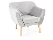 Кресло SIGNAL KARO 1 Velvet Bluvel 03 светло-..