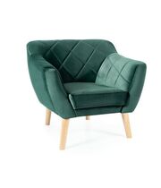 Кресло SIGNAL KARO 1 Velvet Bluvel 78 зеленый/бук