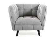 Кресло SIGNAL CASTELLO 1 Brego 10 серый/венге..