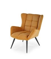 Кресло HALMAR BYRON горчичный/черный