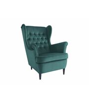 Кресло SIGNAL HARRY Velvet Bluvel 78 зеленый/венге