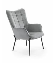 Кресло HALMAR CASTEL серый/черный