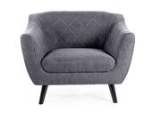 Кресло SIGNAL MOLLY 1 Brego 18 темно-серый/ве..
