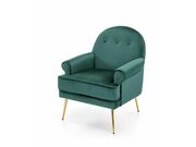Кресло HALMAR SANTI темно-зеленый/золотой..
