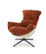 Кресло HALMAR LOBSTER корица/черный