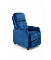 Кресло HALMAR FELIPE 2 раскладное, темно-синий/венге