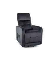 Кресло SIGNAL OTUS II Velvet Bluvel 19 раскладное, черный