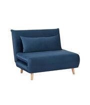 Кресло SIGNAL SPIKE Velvet tap. 188 синий/бук