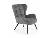 Кресло HALMAR TYRION серый/черный..