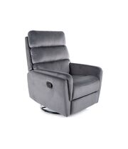 Кресло SIGNAL ARGOS Velvet раскладное, серый