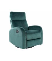 Кресло SIGNAL OLIMP Velvet Bluvel 78 раскладной, зеленый