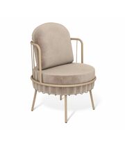 Кресло Sheffilton SHT-AMS123 латте/кофейный