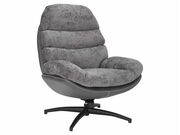 Кресло SIGNAL GISELLE серый/серый/черный мат..
