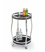 Стол сервировочный HALMAR BAR8 хром/черный