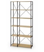 Стеллаж HALMAR REG19 дуб сонома/черный, 90/30/190