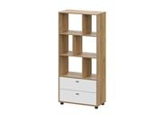 Стеллаж SV-МЕБЕЛЬ (МС Милан К) Дуб Золотой/Бе..