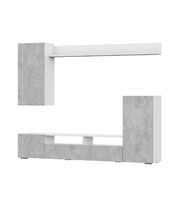 Стенка NN Мебель МГС 4 Белый/Цемент светлый