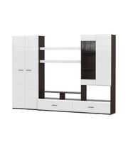 Стенка NN Мебель МГС 7 Дуб Венге/Белый глянец