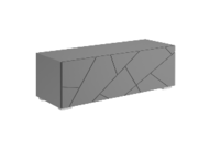 Тумба МК Стиль ГРАНЖ ТМ-003 серый шифер/графи..