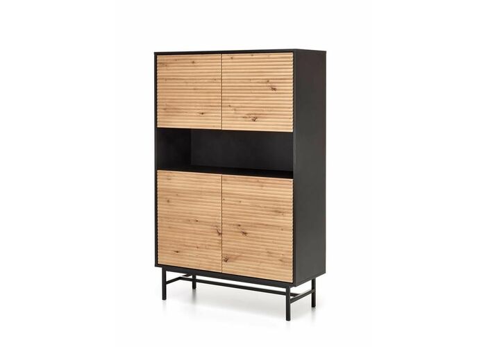 Комод HALMAR MURANO KM-3 дуб артизан/черный