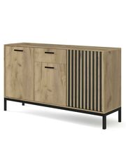 Комод HALMAR LAMINO KM-1 дуб крафт/черный