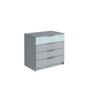 Комод МК Стиль ДЖЕРСИ КМ-001 Шиншилла серая/матовая Скай TS 841-SFT (GREENWOOD)