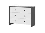 Комод NN Мебель (МС Дольче К)  3 ящика Графит..