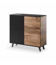 Комод HALMAR RANDOM KM-2 дуб вотан/черный