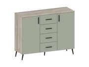 Комод САНТАН Юми КМ-3504 Дуб серый/Эвкалипт..