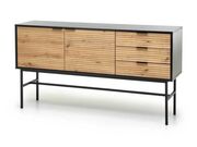 Комод HALMAR MURANO KM-1 дуб артизан/черный..
