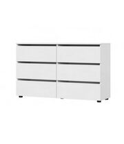 Комод NN Мебель (МС Токио) Белый текстурный, 6 ящ.