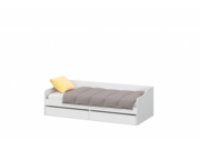 Кровать NN Мебель КР 2 Белый текстурный, унив..