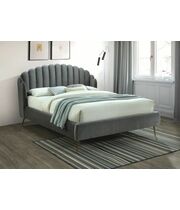Кровать SIGNAL CALABRIA Velvet Bluvel 14 серый 160/200