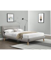 Кровать HALMAR ELANDA светло-серый/натуральный, 140/200