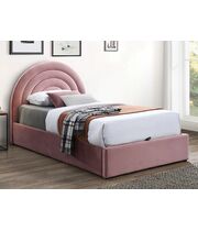 Кровать SIGNAL POLLY Velvet Bluvel 52 античный розовый, 120/200