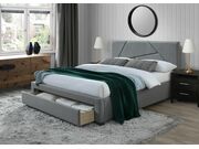 Кровать HALMAR VALERY серый/орех, 160/200..