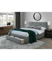 Кровать HALMAR VALERY серый/орех, 160/200