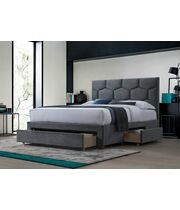 Кровать HALMAR HARRIET серый, 160/200