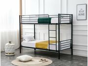 Кровать HALMAR BUNKY 90 двухъярусная, черный..