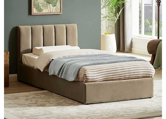 Кровать SIGNAL MONTREAL Velvet Bluvel 28 бежевый, 90/200